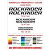 KIT Adesivi Rockrider Bici Alta qualità sticker decals Bike logo mountainbike