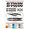 KIT Adesivi BTWIN Bici Alta qualità sticker decals Bike logo mountainbike B-TWIN