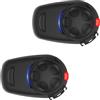 Sena SMH5 Auricolare e Interfono Bluetooth per Scooter e Motocicli, Nero, Confezione Doppia