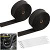 Does not apply Nastro Termico Isolante,2Pcs Nastro Termico Isolante in Fibra,Benda Termica Moto