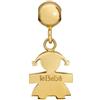 LE BEBE' Ciondolo Le Bebè I Tesorini Pop Sagoma Bimba Oro Giallo 18kt LBB971 Charm Mamma