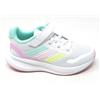 Adidas Runfalcon scarpa bimba JP5153 bianco/multicolor sneaker a strap in rete