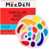 MEEDEN Artist Paint palette rose progettato vassoio White 6inch Porcelain p