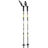Rock Experience REUH01221 Dynamic Z Evo Carbon Pole Bastoncini da Trekking 0208CAVIAR+0003BRIGHT White+0531OLD Gold U