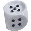 Dadi Tattili in Braille per Feste di Intrattenimento con Punti Neri in Rilievo,