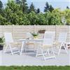 vidaXL Cuscini per Sedia 2 pz Beige 50x50x3 cm in Tessuto Oxfor4