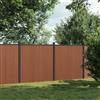 vidaXL Pannello di Recinzione Marrone 353x186 cm in WPC
