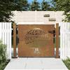 vidaXL Cancello da Giardino 105x80 cm in Acciaio Corten Design Albero