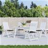 vidaXL Cuscini per Sedia 4 pz Neri 50x50x3 cm in Tessuto Oxford