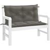 vidaXL Cuscini Panca Giardino 2pz Grigio Scuro Mélange 100x50x7 cm