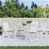 vidaXL Cuscini per Sedia 4 pz Tortora 50x50x3 cm in Tessuto Oxford