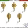 Securvera Antifurto 5 Contatti Magnetici Ottone Incasso Per Porte Blindate Cancelli Ferro