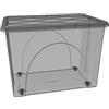 COSEDACASA Scatola Contenitore con Coperchio 60x40x45 4Ruote Grande BoxSTORAGE Portaoggetti