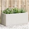 vidaXL Fioriera da Giardino Bianca 80x36x35 cm in PP