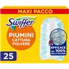 Swiffer Duster Ricariche Piumino Catturapolvere, Cattura E Blocca 3 volte Più Polvere E Peli/Capelli rispetto al Piumino Tradizionale, Con Profumo Ambi Pur, 25 Pezzi, Maxi Pacco