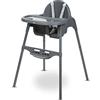 Bebeconfort Meely Seggiolone Evolutivo 2 in 1, 0-15 kg, Dark Grey | Convertibile in Sedia Bambini, 6 Mesi-3 Anni, Leggero (3.3 kg), Portatile, Facile da Pulire, Cintura a 5 Punti
