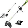 Greenworks Tagliabordi e Decespugliatore Elettrico 230V 1200W Taglio 40cm 2mm filo/coltello 5500 rpm GST1246 + Greenworks Original Tagliabordi