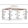 TOPSHOP ORIGINALE TELO RICAMBIO PER GAZEBO MT 3x4 POLIESTERE ROMA ECRU'GIARDINO SM