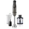 BLACK+DECKER BXHBA1000E Frullatore a Immersione, 1000 W, Inox/Plastica, Nero/Acc