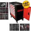 BGS Carrello portautensili completo di attrezzi 7 cassetti 197 porta utensili BGS