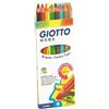 Giotto Fila Giotto Pastelli Mega Astuccio da 8 Pezzi 6 Colori Assortiti piu Oro e Argento