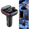 Bluetooth 5.0 Trasmettitore FM per auto USB QC3.0 Display tensione di