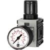 RIEGLER 142397-FUM 7008 - Regolatore di pressione FUTURA-mini, Standardmano, BG 0, G 1/4, 0,5-8 bar, 1 pezzo
