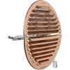 La Ventilazione GRADF160R Griglia di ventilazione tonda pieghevole in rame con rete antinsetti, diametro 175 mm