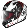 GREX X Lite X 661 Spox Casco Integrale, colore bianco/nero/rosso, taglia XS (53/54)