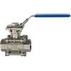 RIEGLER 135912-3390.03 - Valvola a sfera in acciaio inox, 3 pezzi, lunghezza secondo DIN 3202-M3, G 1/2, 1 pezzo
