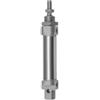 RIEGLER 105805-1.DMD.20025 - Cilindro rotondo, a doppia azione, magnete, diametro pistone 20, hub 25, G 1/8, 1 pezzo