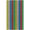 goobay 77855 - Pistola per colla a caldo, 11 x 200 mm, 10 pezzi, 5 colori, stick di colla standard, bastoncini di colla a caldo, ad asciugatura rapida, per modellismo, progetti fai da te e fai da te
