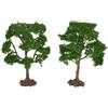 2pcs Olmo Albero Modello Treno Binari Paesaggi Costruzione Arredamento 1:75