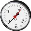 RIEGLER 101999-232 - Mano standard, in plastica, G 1/4 posteriore centrale, 0-1,6 bar, Ø 80, 1 pz
