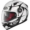 GREX X Lite X 661 FRANTIS Casco Integrale, colore bianco/nero, taglia xl (61/62)