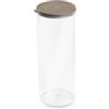 GIO'STYLE GioStyle Contenitore Alimentare per Dispensa Tondo XL | Tortora | 2,2L | Made in Italy | Coperchio Ermetico | Linea con.Tengo