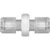 RIEGLER Raccordo dritto per tubo 9/12 mm, SW 24, pressione max. 10 bar (20 °C) / max. 1 bar (170°C), PFA