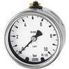 RIEGLER 131496-4091 - Manometro, acciaio CrNi, G 1/2 posteriore eccentrico, -1/0,0 bar, Ø 100, 1 pz