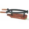 PINZA ACCIAIO FERMA PORTA PROSCIUTTO CRUDO NORCINO MORSA STRINGIPROSCIUTTO LEGNO