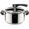 Lagostina Pentola pressione Inox (5Lt) con cestello LAGOFUSION CLASSICA Cromo lucido