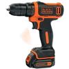 BLACK+DECKER Trapano/Avvitatore 10.8V Litio. Batteria a slitta per un cambio più