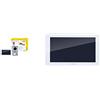VIMAR K40955 Kit videocitofonico da parete con: videocitofono touch screen vivavoce Wi-Fi a colori LCD 7, targa audiovideo 1 pulsante & K40917 Monitor Supplementare 7 Touch Screen