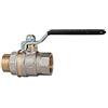 RIEGLER 103198-331.05-S Valvola a sfera standard, leva nera, IG/AG, MS vern, G 3/4, 1 pezzo