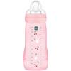 MAM Easy Active 6 mesi in più colore bacche (330 ml) - con ciuccio in silicone flusso X velocità ultra veloce - per bambini con chiusura ermetica