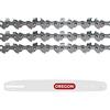 Oregon Confezione da 3 Catene e Barra per Motosega Telescopica, Catena 3/8 LP da 40 Maglie di Trasmissione, 1.3mm e Barra A041 da 25 cm, Compatibili con Black & Decker, Ryobi ed altre marche