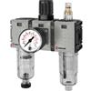 RIEGLER 142481-FUM 621-4 WE, 3 pezzi FUTURA-mini, PC-Beh, Standardmano, G 1/4, 0,1-4, HA, 1 pezzo