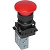 RIEGLER 106414-512.604 - Mini valvola manuale a fungo, NC, monostabile, M5 laterale, 1 pezzo