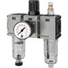 RIEGLER 142483-FUM 621-10 WE, 3 pezzi FUTURA-mini, PC-Beh, Standardmano, G 1/4, 0,5-10, HA, 1 pezzo