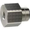 RIEGLER Raccordo riduttore, versione lunga, M5 a., G 1/8 i., SW 14, ottone nichelato, pressione max. 25 bar Max. 150 °C