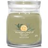 YANKEE CANDLE CANDELA PROFUMATA SIGNATURE JAR MEDIA SAGE & CITRUS GIARA